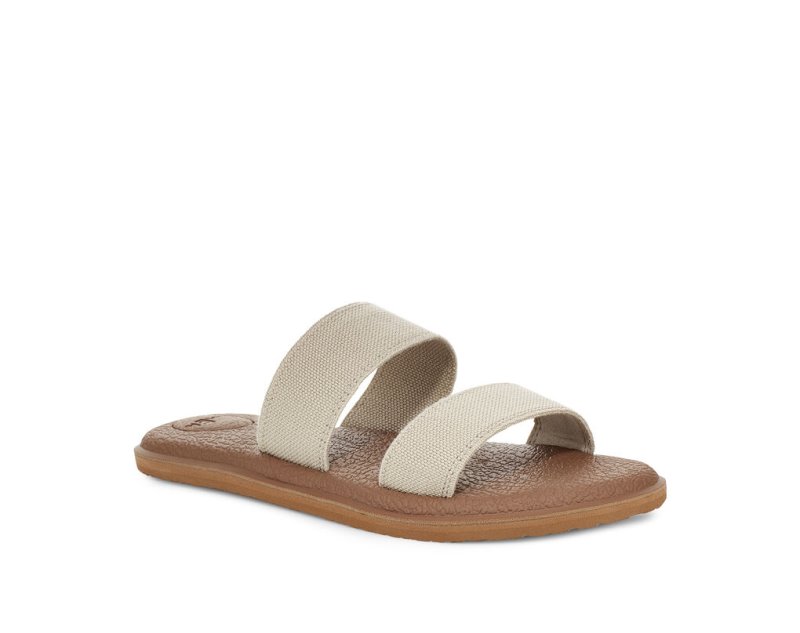 Sanuk Yoga Gora Women's Sandals Khaki / Brown | Canada 72LIS